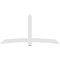 Ekena Millwork Bellingham Architectural Grade PVC Gable Bracket, 96"W x 48"H x 2"D x 6"F, 12/12 Pitch GBP096X48X0206BEL00 - alternate 5